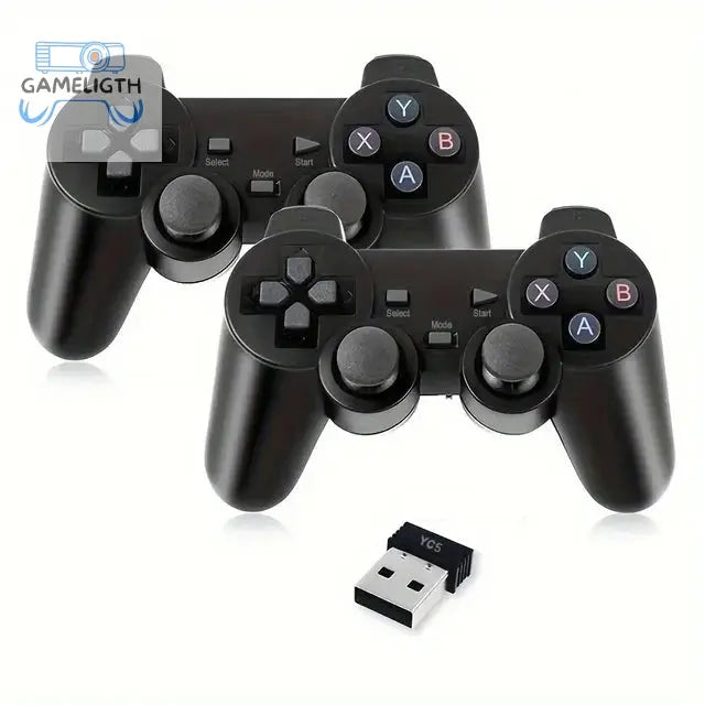 2 PCS 2.4Ghz Wireless Gamepad No Delay Game Controller USB Joystick For PC Android TV Controle for PC BOX GAME BOX GamesLigth