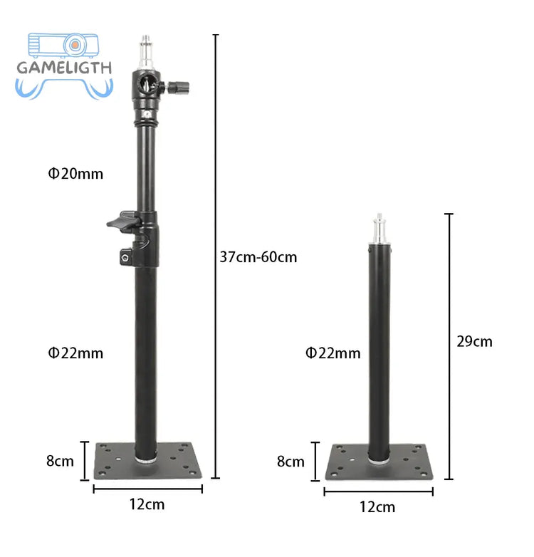 29cm 60cm Projector Wall Mount Stand Photography Bracket Ceiling Bracket Holder for Softbox LED Panel Light DV Security Camera GamesLigth