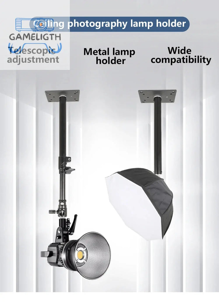 29cm 60cm Projector Wall Mount Stand Photography Bracket Ceiling Bracket Holder for Softbox LED Panel Light DV Security Camera GamesLigth