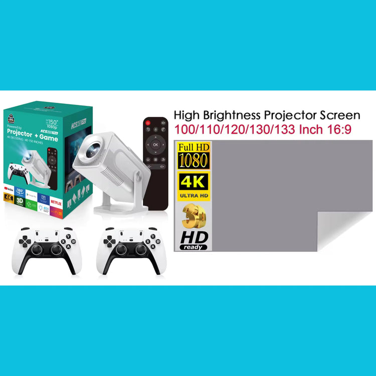 All-in-One Projector Console, Screen | Ultimate Home Theater GamesLigth
