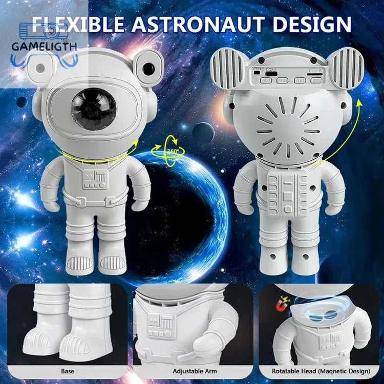 Astro Projector Astronaut Bluetooth Music Projector Astro Aurora Atmosphere Night Light GamesLigth