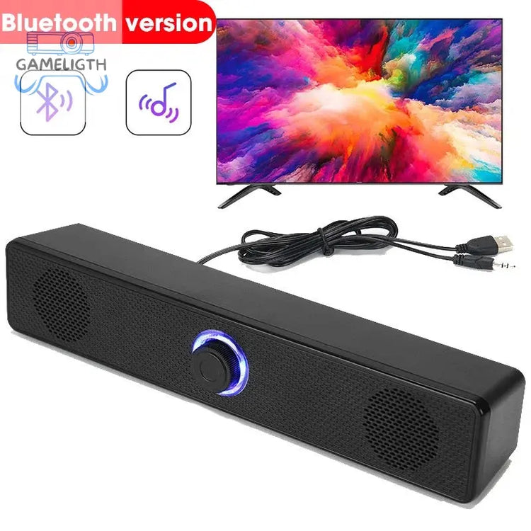 Computer Desktop High-quality Bluetooth Wired Dual-purpose High-volume Microphone Two-in-one Speaker GamesLigth
