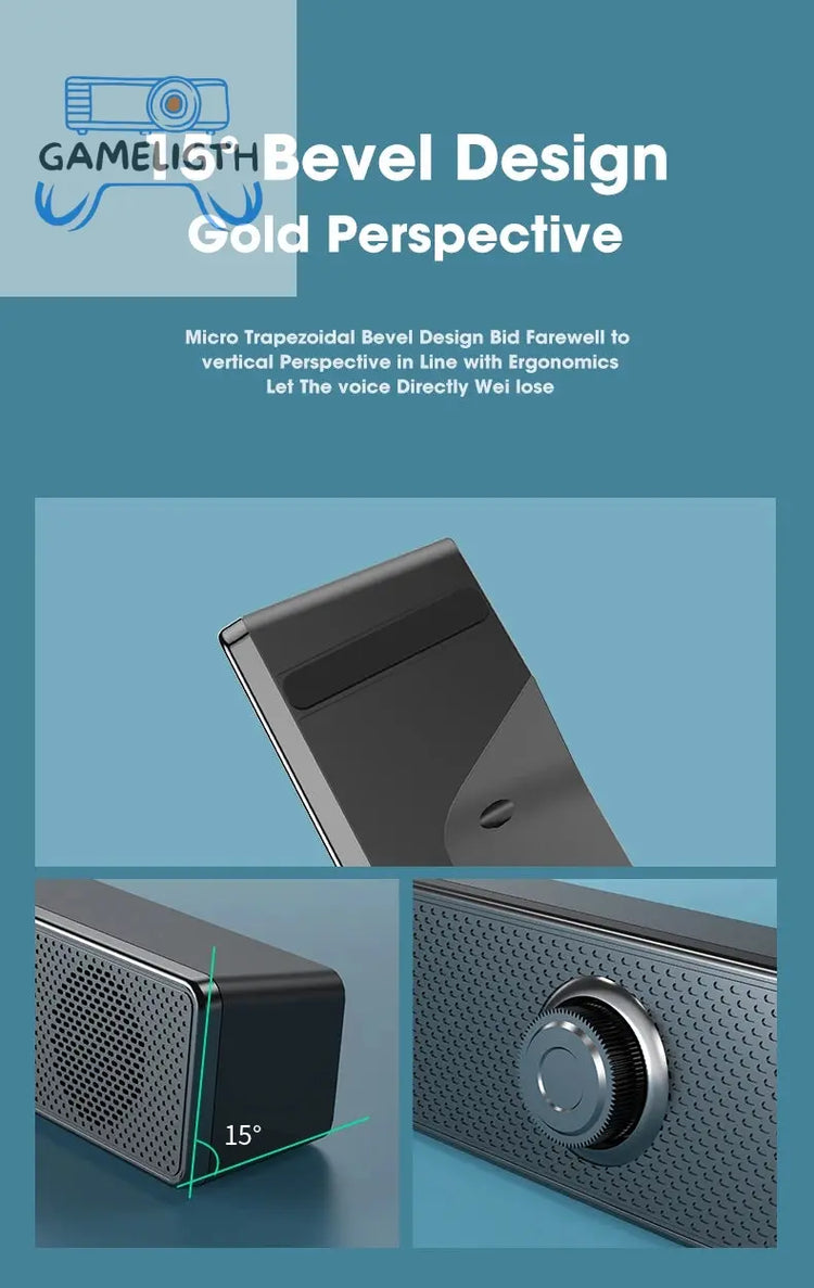 Computer Desktop High-quality Bluetooth Wired Dual-purpose High-volume Microphone Two-in-one Speaker GamesLigth
