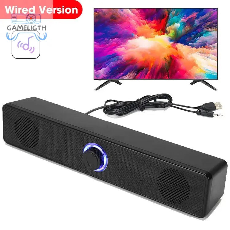 Computer Desktop High-quality Bluetooth Wired Dual-purpose High-volume Microphone Two-in-one Speaker GamesLigth