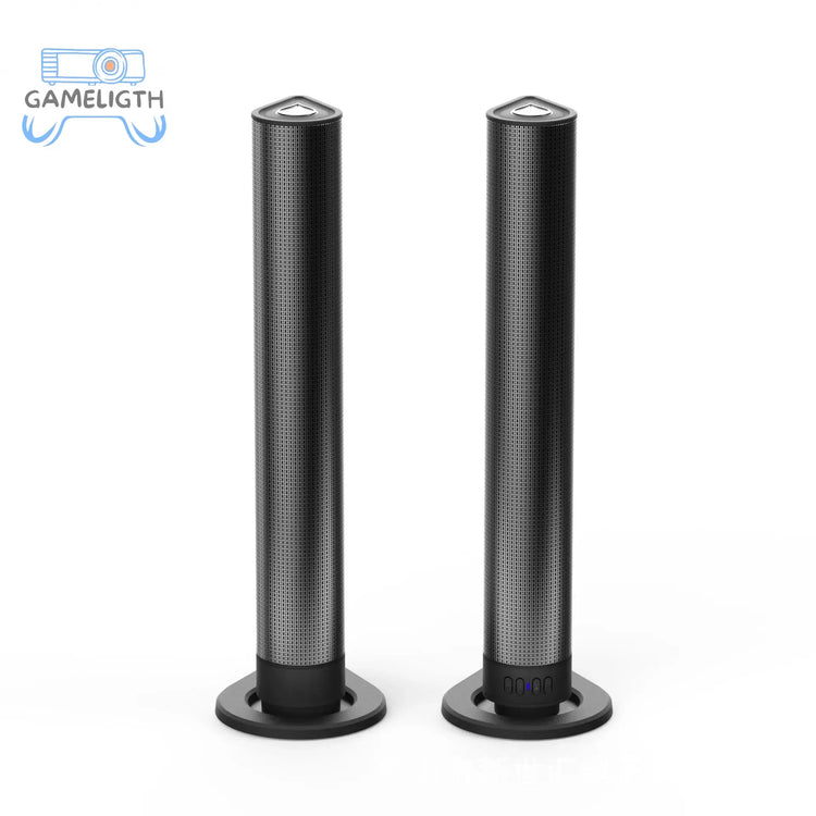 FM Soundbar TV Bluetooth Speakers HDMI/AUX/BT/OPT Connections Soundbars with 2-in-1 Detachable Home Cinema Shengba Sound System GamesLigth