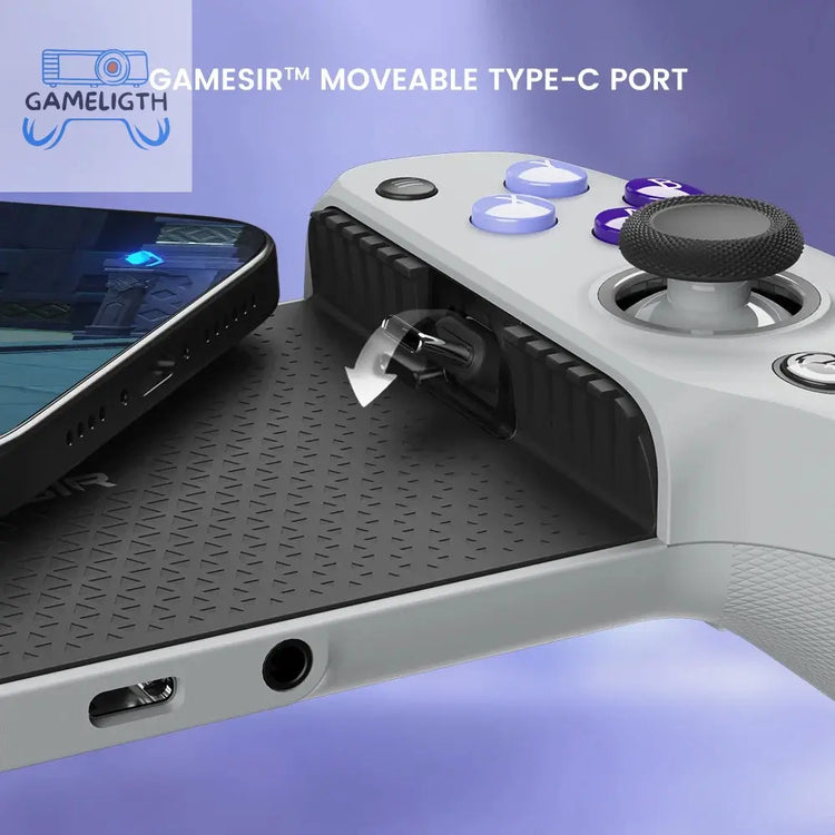 GameSir G8 Galileo Cellphone Gamepad Game Controller with Hall Effect Joystick for iPhone 15 Android Mobile Phone Cloud Gaming GamesLigth