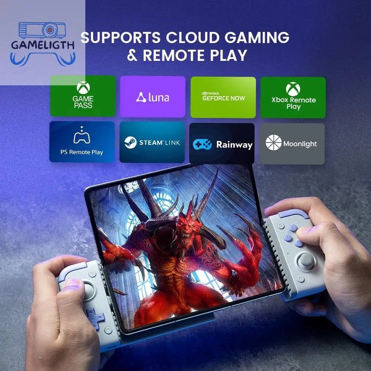 GameSir X2s Mobile Phone Gamepad Game Controller for Cloud Gaming Xbox Game Pass STADIA xCloud, Hall Effect Joystick and Trigger GamesLigth