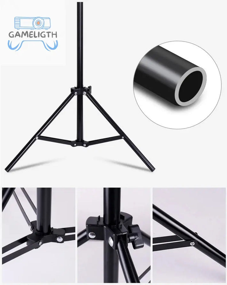 Projector Bracket Travel Tripod Speaker Stand Extendable 110cm 160cm Accessories Mount Ball Head for Laptop DSLR Camera Outdoor GamesLigth