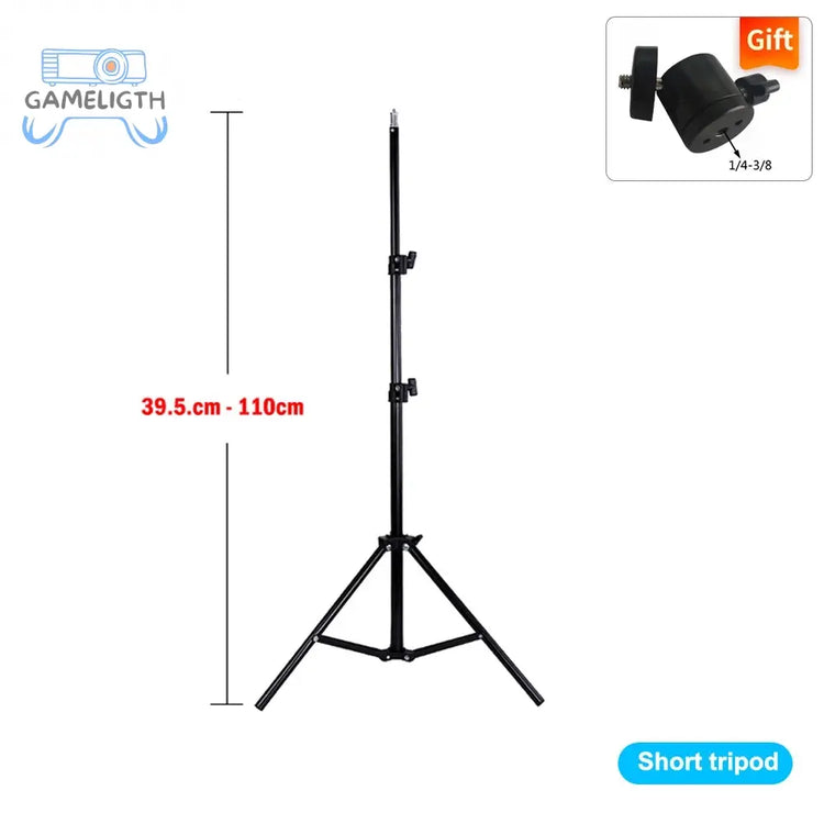 Projector Bracket Travel Tripod Speaker Stand Extendable 110cm 160cm Accessories Mount Ball Head for Laptop DSLR Camera Outdoor GamesLigth