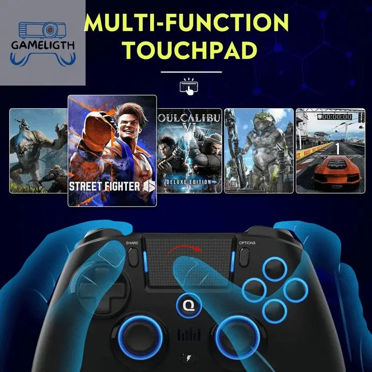 Qrd Spark N5 Game Controller Wireless/Wired Dual Hall Linear Effect Joystick Trigger For Nintend Switch/Pc/Ps4/Ps3/Phone Handle GamesLigth