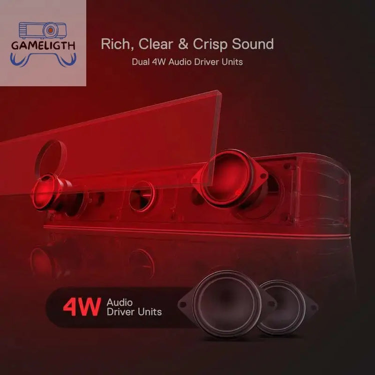 Redragon GS560 Adiemus RGB USB Desktop Soundbar, 2.0 Channel Computer Speaker with Dynamic Lighting Bar Audio-Light Sync/Display GamesLigth