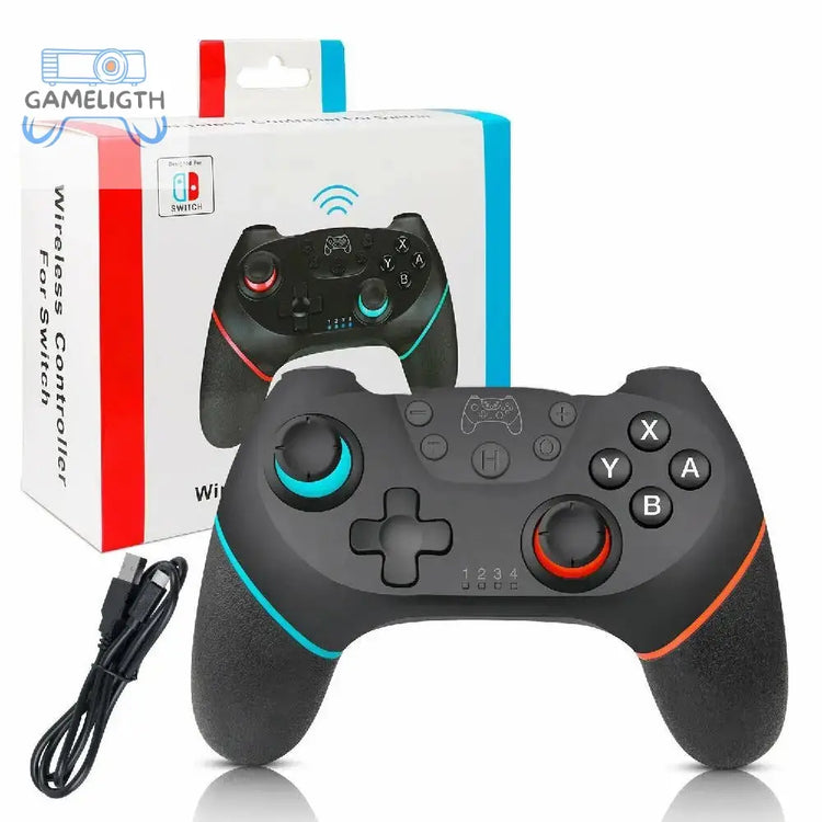 Switch Pro Controller Wireless Bluetooth Gamepad Joystick For Nintend Switch Console Pro Host With 6-axis vibration game Handle GamesLigth