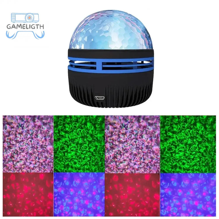 USB Aurora Projection Mini Lamp Creative Atmosphere Night Light Ground Projector Photo Lamp for Birthday Gift GamesLigth
