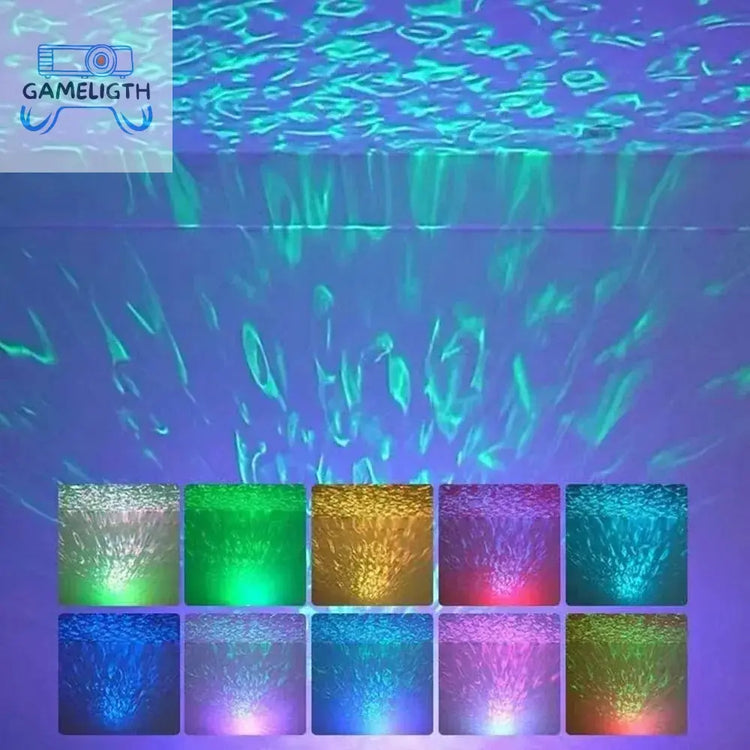 USB Aurora Projection Mini Lamp Creative Atmosphere Night Light Ground Projector Photo Lamp for Birthday Gift GamesLigth