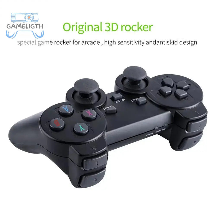 Video Game Console 64G Built-in 20000 Games Retro handheld Game Console Wireless Controller Game Player For Children Xmas Gifts GamesLigth