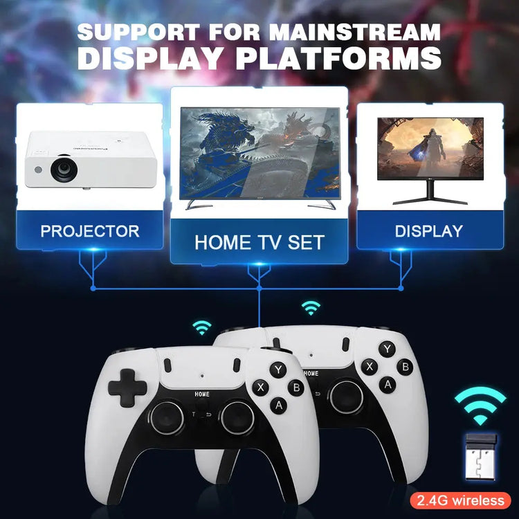 Video Game Stick M15 pro Console 2.4G Dual Wireless Controller 20000 games Retro GamesLigth