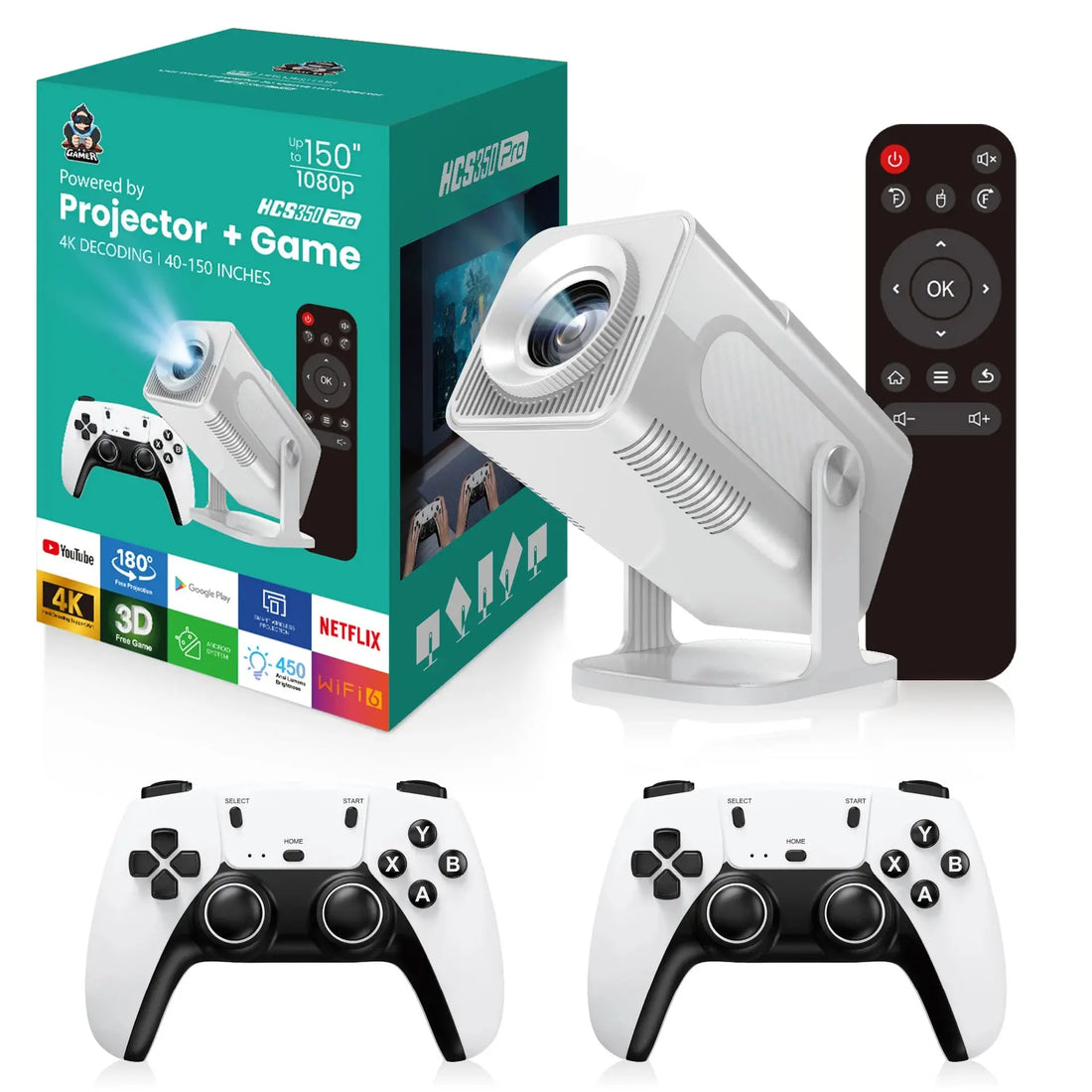 HCS350 Pro: Retro Gaming & Projection in One Device - GamesLigth
