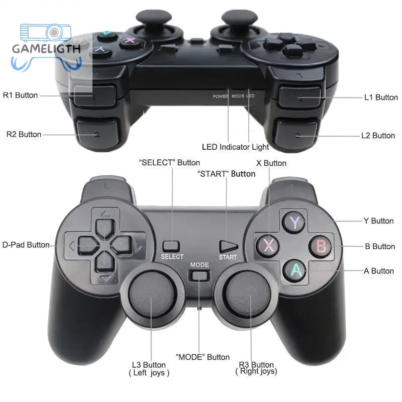 2 PCS 2.4Ghz Wireless Gamepad No Delay Game Controller USB Joystick For PC Android TV Controle for PC BOX GAME BOX GamesLigth
