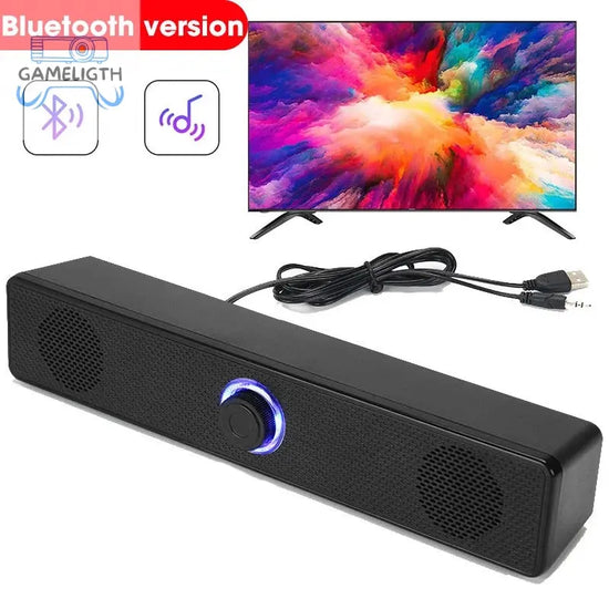 Computer Desktop High-quality Bluetooth Wired Dual-purpose High-volume Microphone Two-in-one Speaker GamesLigth