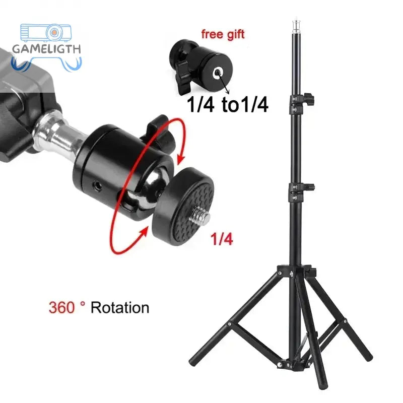 DITONG 110cm Universal Portable Bracket for magcubic HY300 pro Projector Tripod Stand Mount for magcubic HY320mini projector GamesLigth