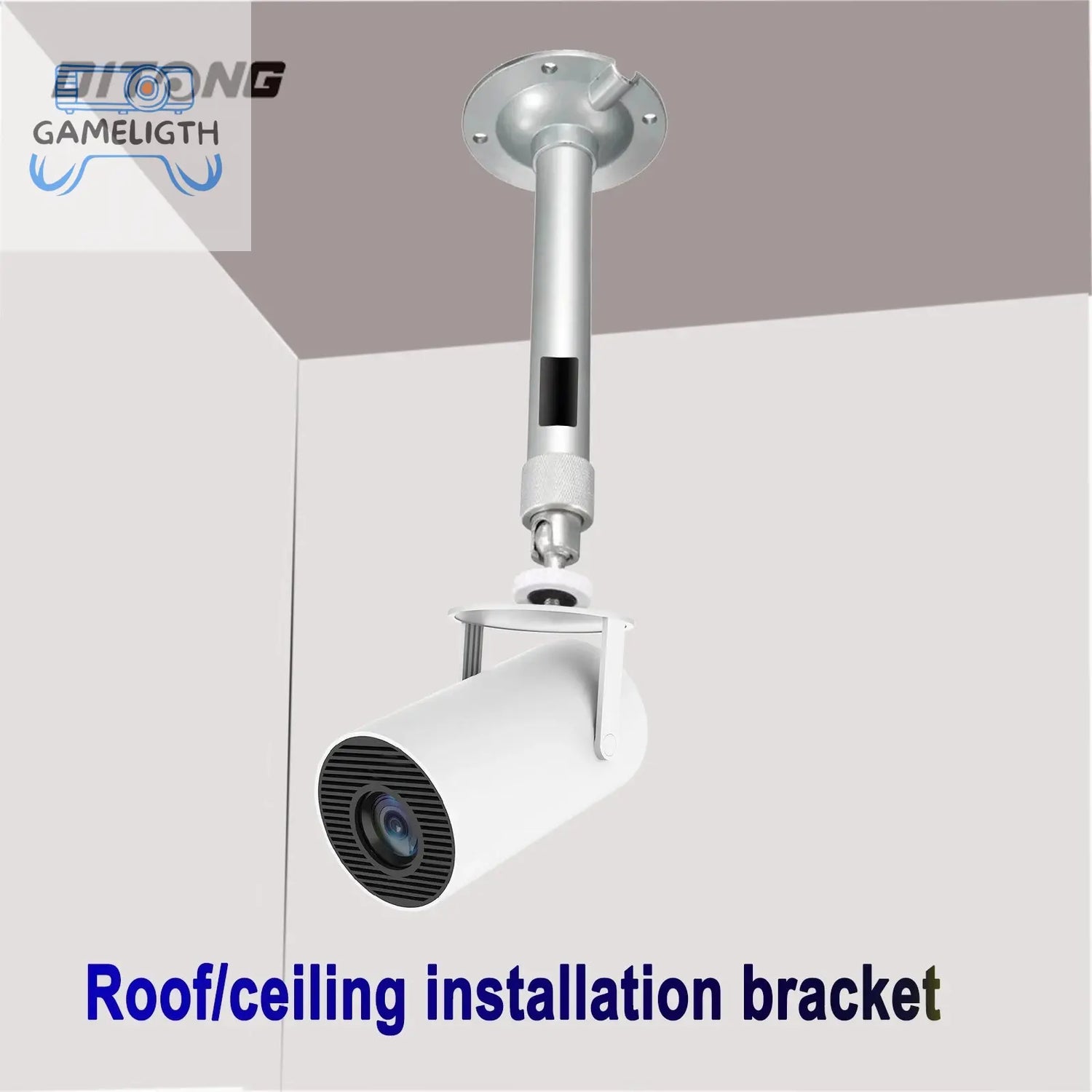 DITONG Projector Stand,Universal Projector Ceiling Bracket Wall Mount for XGIMI JMGO DLP Mini Beamer for HY320MINI for HY300PRO GamesLigth
