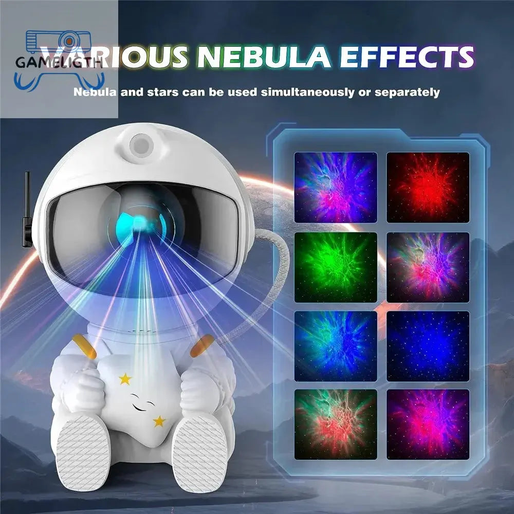 Galaxy Star Astronaut Projector Light Starry Sky Porjectors Lamp Decoration Bedroom Room Nebula LED Night Light Children Gifts GamesLigth
