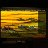 HD Portable Projector Screen 16:9 Foldable Durable Wall Mounted for Outdoor/Indoor 60 70 80 100 120 Inches GamesLigth