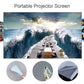 HD Portable Projector Screen 16:9 Foldable Durable Wall Mounted for Outdoor/Indoor 60 70 80 100 120 Inches GamesLigth