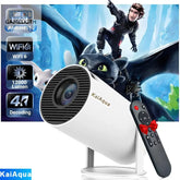 KaiAqua 4K Wifi6 Projector Android 11 260 ANSI Dual WIFI Allwinner H713 BT5.0 1280*720P Home Cinema Outdoor portable HT88 Pro GamesLigth