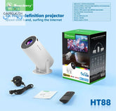 KaiAqua 4K Wifi6 Projector Android 11 260 ANSI Dual WIFI Allwinner H713 BT5.0 1280*720P Home Cinema Outdoor portable HT88 Pro GamesLigth