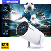 Magcubic Projector Android 11 4K 1280*720P HY300 Dual Wifi 260ANSI 180°flexible BT5.0 Cinema Outdoor Portable Projetor HY300 Pro GamesLigth