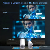 Magcubic Projector Android 11 4K 1280*720P HY300 Dual Wifi 260ANSI 180°flexible BT5.0 Cinema Outdoor Portable Projetor HY300 Pro GamesLigth