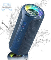 Ortizan X8 Pro Bluetooth Speaker Portable with 40W Stereo Sound,Rich Bass,IPX7 Waterproof, 30H Playtime, Mixed Color Lights,3 EQ GamesLigth