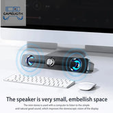 Salange Bluetooth Speaker SoundBar Wireless / Wired Stereo Speakers For Projector TV PC Laptop Computer Subwoofer Home Theater GamesLigth