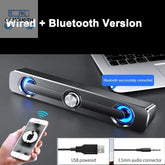 Salange Bluetooth Speaker SoundBar Wireless / Wired Stereo Speakers For Projector TV PC Laptop Computer Subwoofer Home Theater GamesLigth