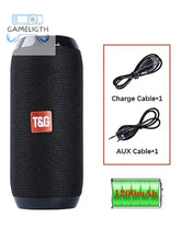 T&G TG117 Portable Bluetooth Speaker Outdoor Wireless Woofer Free Call /FM/TF Card/USB Flash Drive Connect Mobile Phone/Tablet GamesLigth